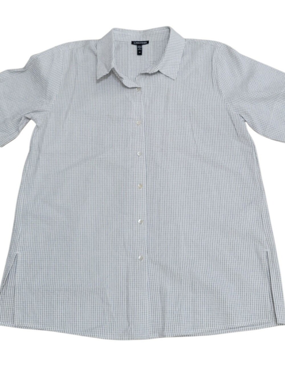 Eileen Fisher Short-Sleeve Button-Down Shirt